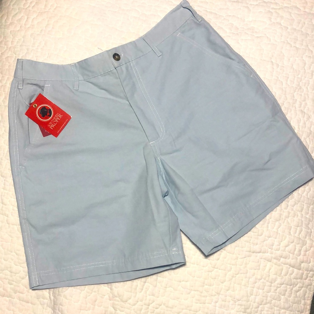 NWT Light blue Southern Proper hybrid men’s shorts size medium